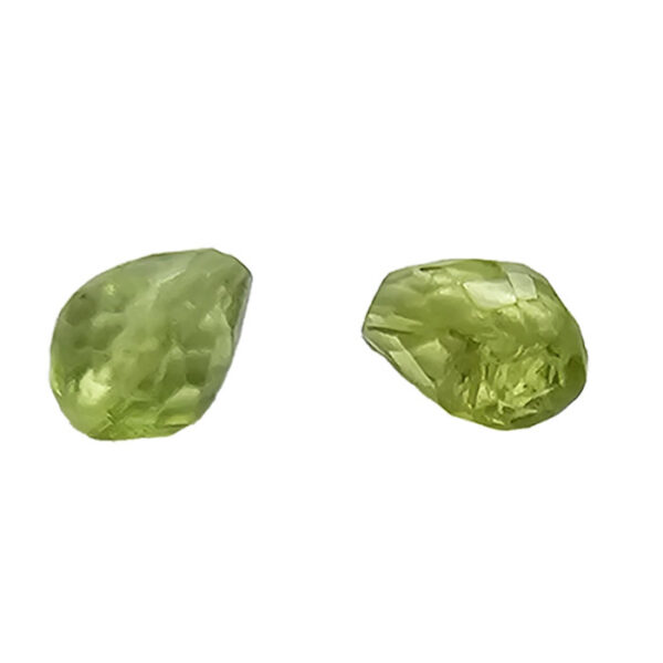 Peridot facet dråbe, ca.4,5x5,5mm, 1par.