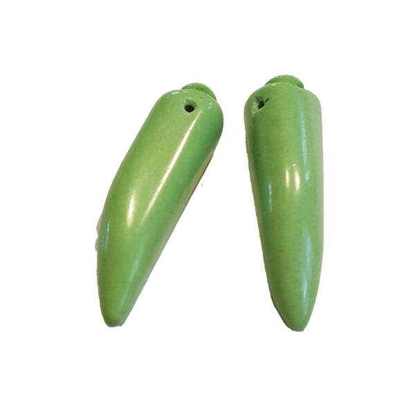 howlite chili lime ca.35mm 2stk