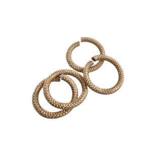 øsken messing antik guld mat 15x2mm 4stk