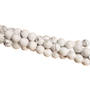 Howlite hvid 6mm, 60stk