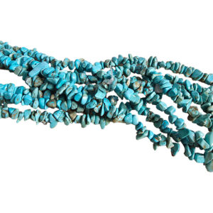 Howlite tyrkisfarvet split, 1streng