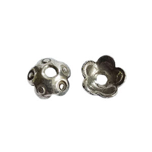 Perleskål Karensølv 8 x 3mm 2stk