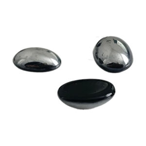 Cabochon hæmatit 17x24mm. 1stk