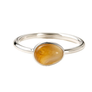 Cabochon naturlig agat 1stk